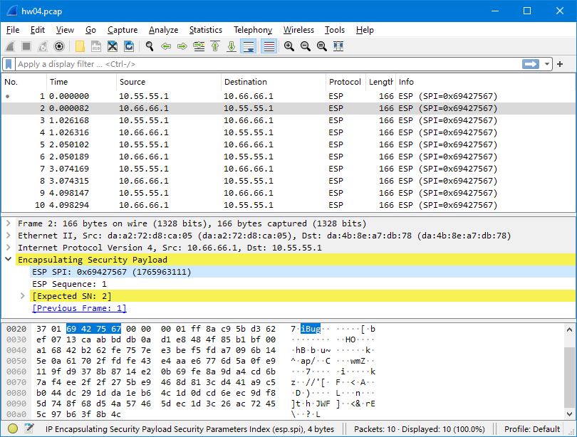 Wireshark suggesting alternative sequence number