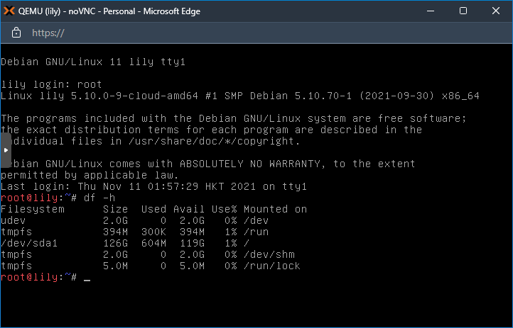 Debian DF