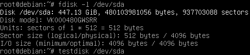 Disk layout after disassembly
